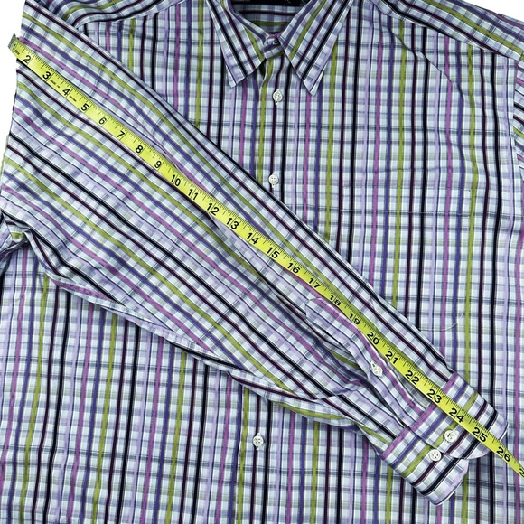 COPY - St. Croix Multi Color Plaid Long Sleeve Luxury Button Down Shirt * Sz XL - Picture 2 of 5